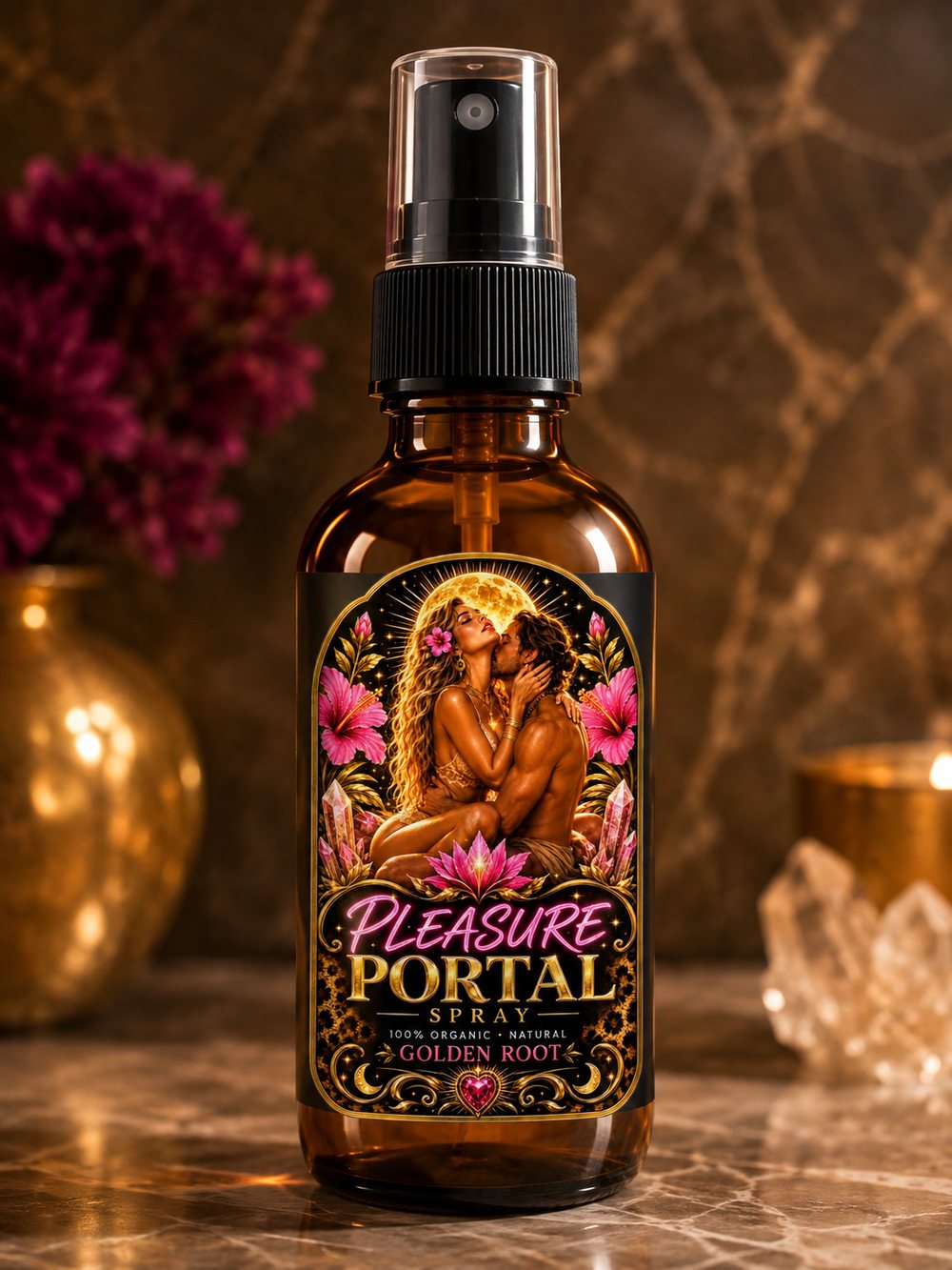 Pleasure Portal Spray — golden root botanical body spray